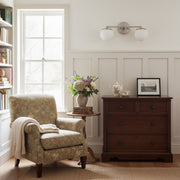 Glorica Glass Vanity Light - Art Deco Brass Wall Globe Fixture Modern